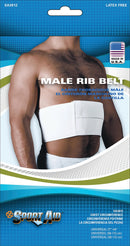 Sport-Aid™ Rib Belt for Men, One Size Fits Most, White, 1/EA