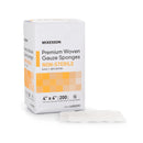 McKesson Square Nonsterile 8-Ply Woven Cotton Gauze Sponge, 4 x 4 in., 200-Pack, 200/PK