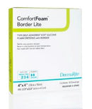 ComfortFoam™ Border Lite Thin Silicone Foam Dressing, 4 x 4 Inch, 1/EA