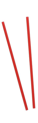 Jumbo Straw 10-1/4 Inch Red Individually Wrapped