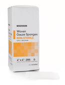 McKesson Square Non-Sterile 12-Ply Cotton Gauze Sponge, 4 x 4 Inch, 200-Pack, 2000/CS