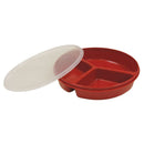Redware™ Tableware Partitioned Plate with Lid, 1/EA